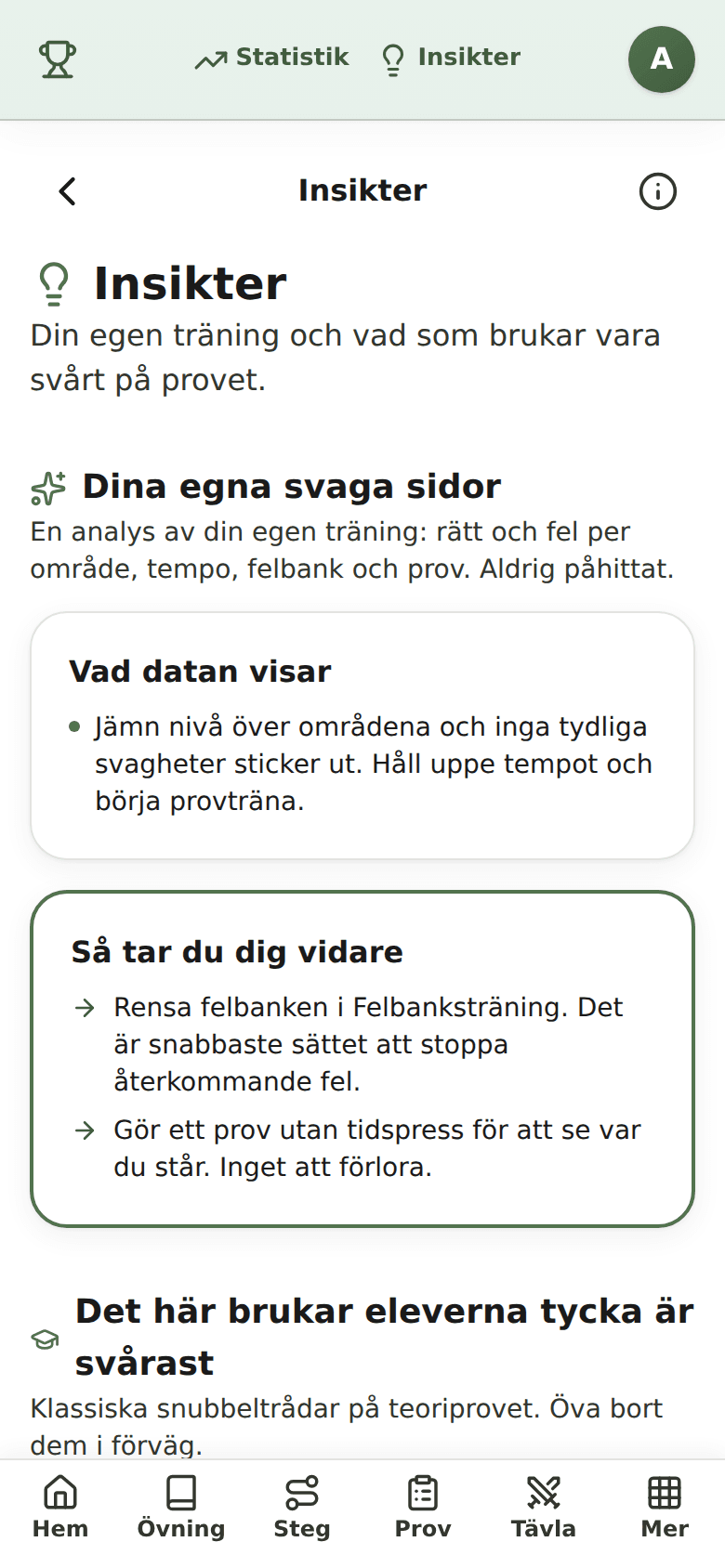 Svaga områden
