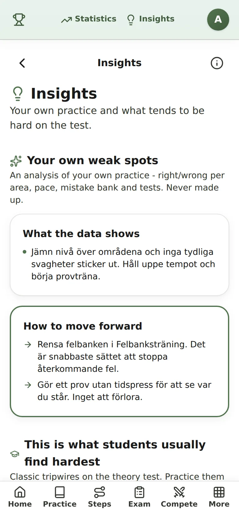 Svaga områden