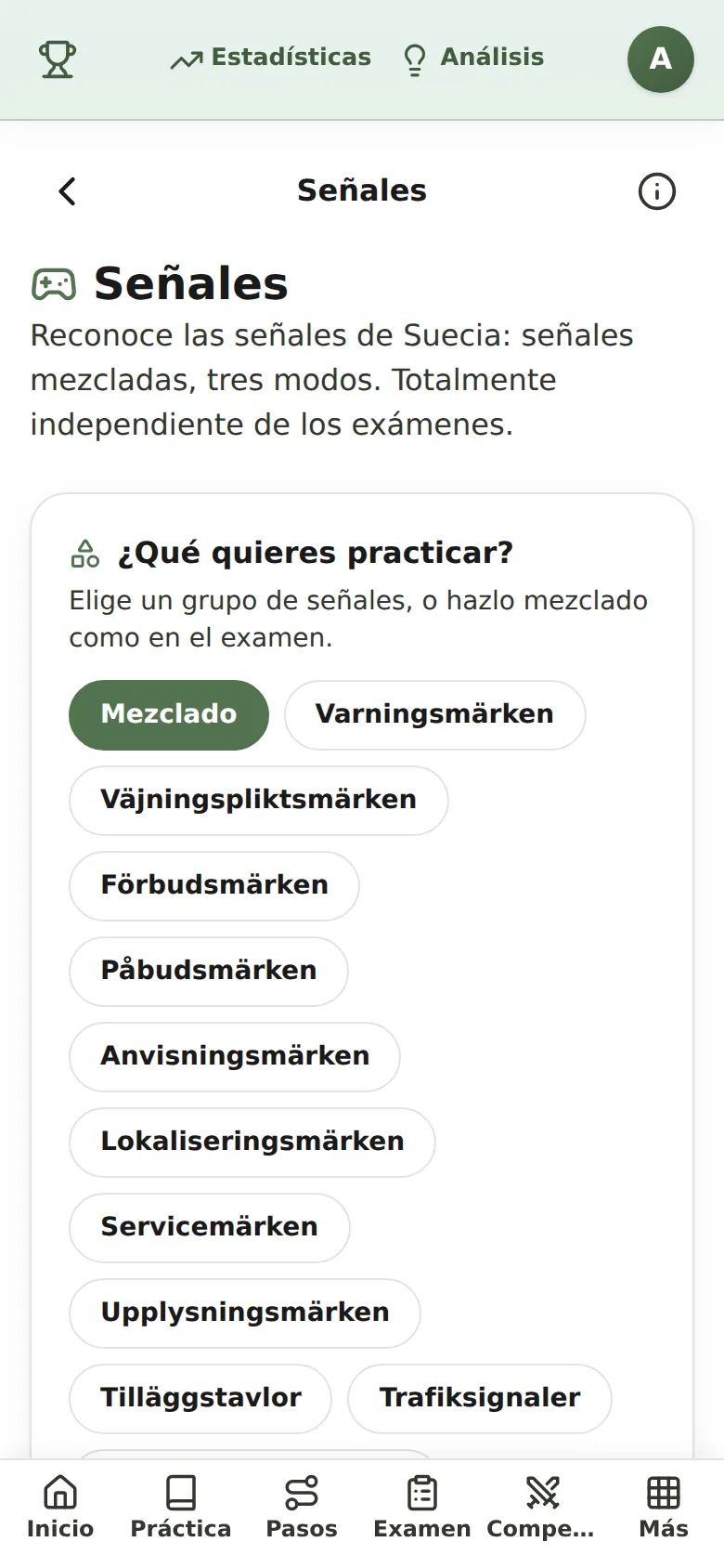 Vägmärkesspel