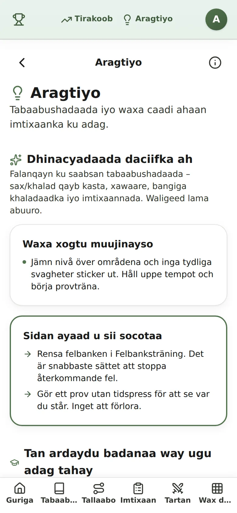 Svaga områden