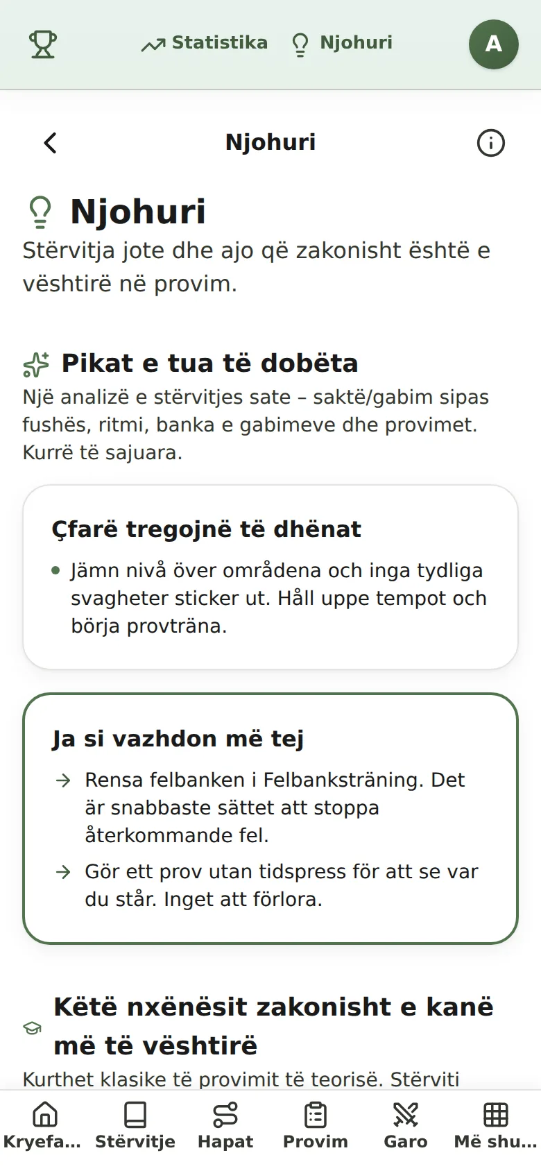 Svaga områden