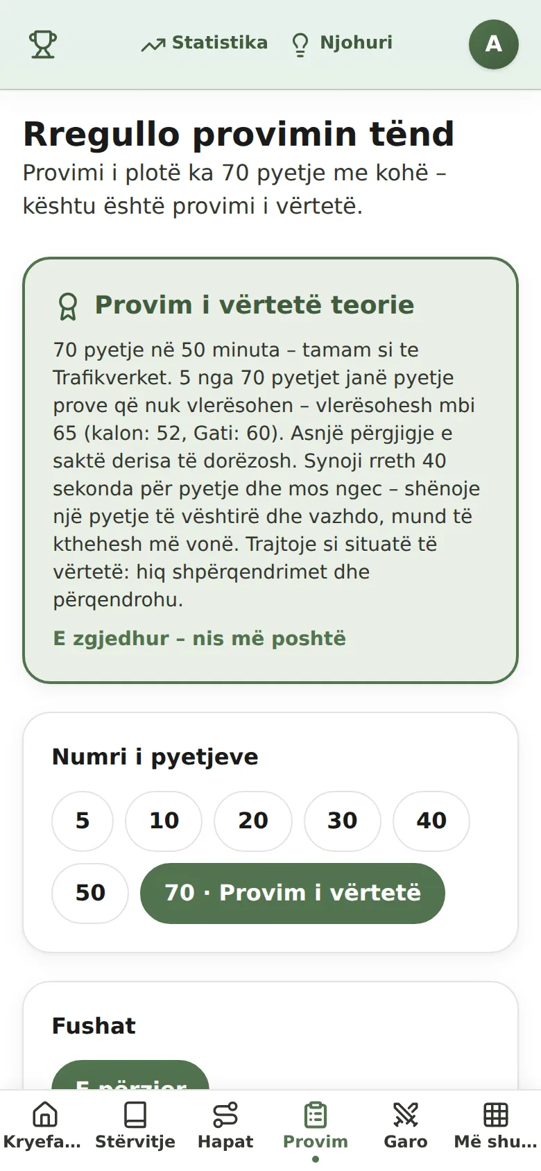Provsimulering