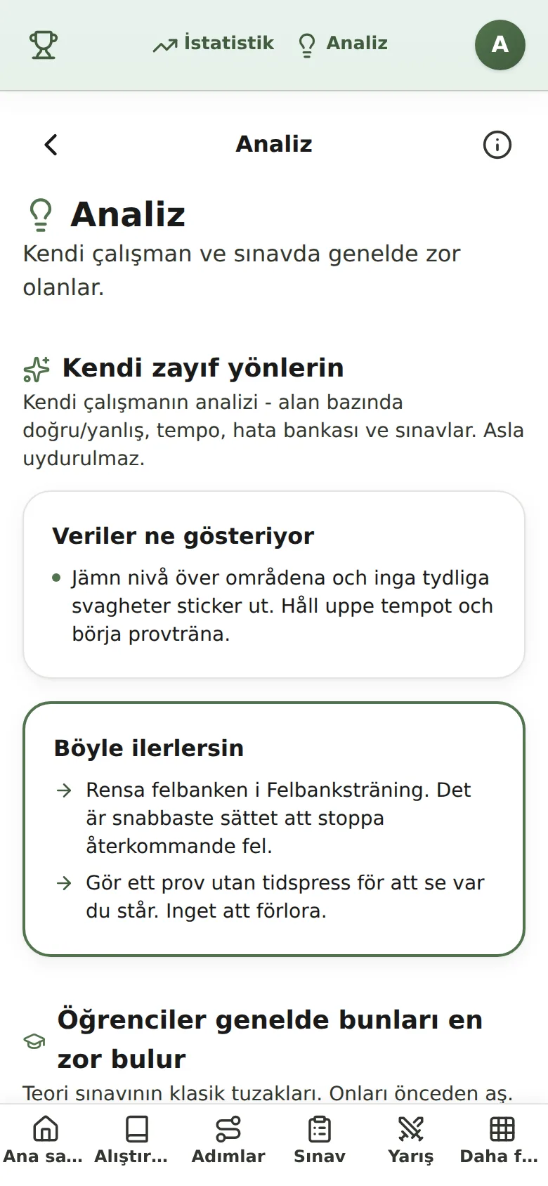 Svaga områden